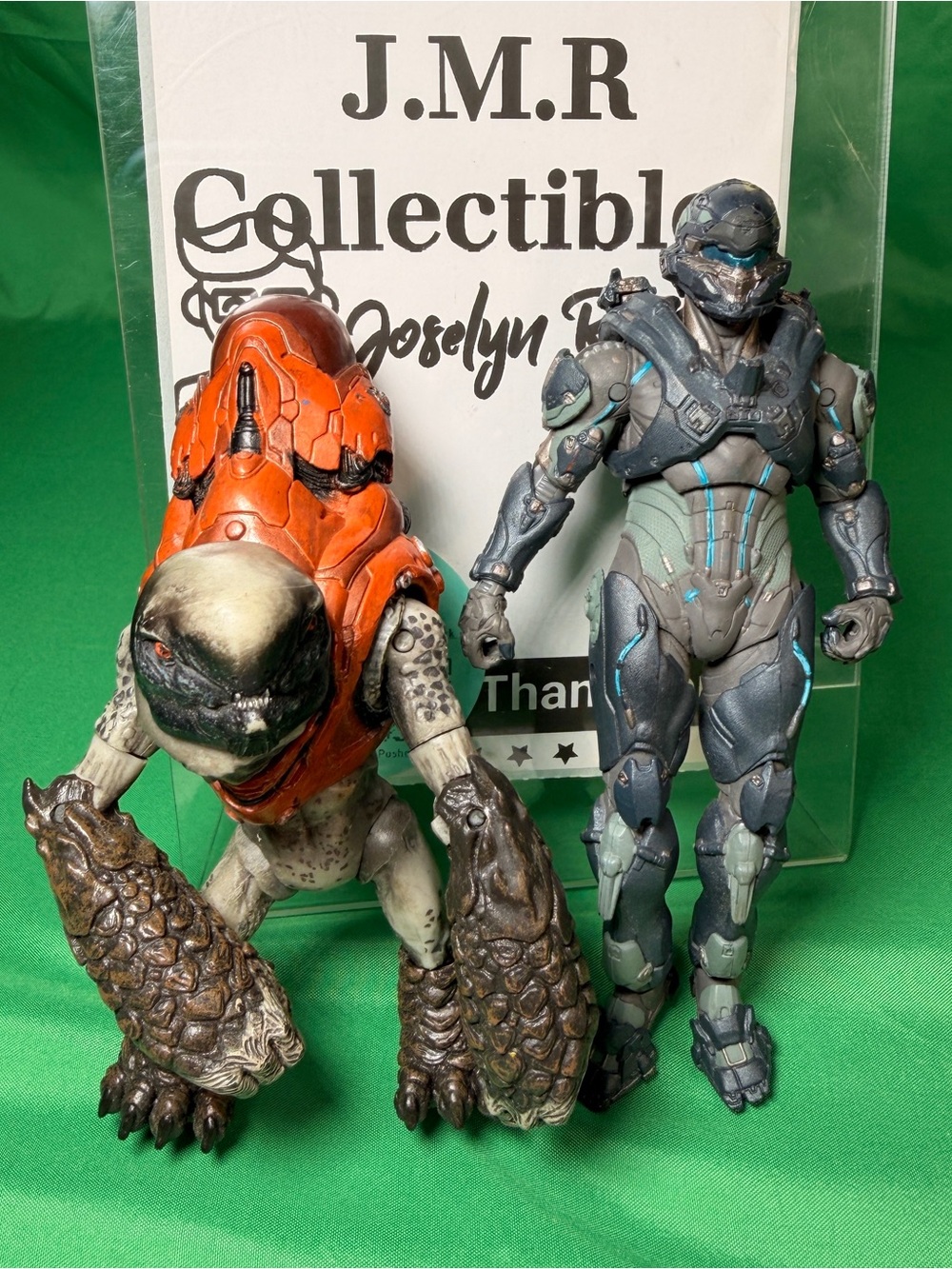 McFarlane Halo 4 Action Figure Lot Grunt Storm & Spartan Soldier Blue